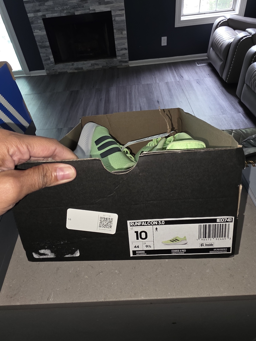 adidas  Green Lightweight Mesh Sneakers